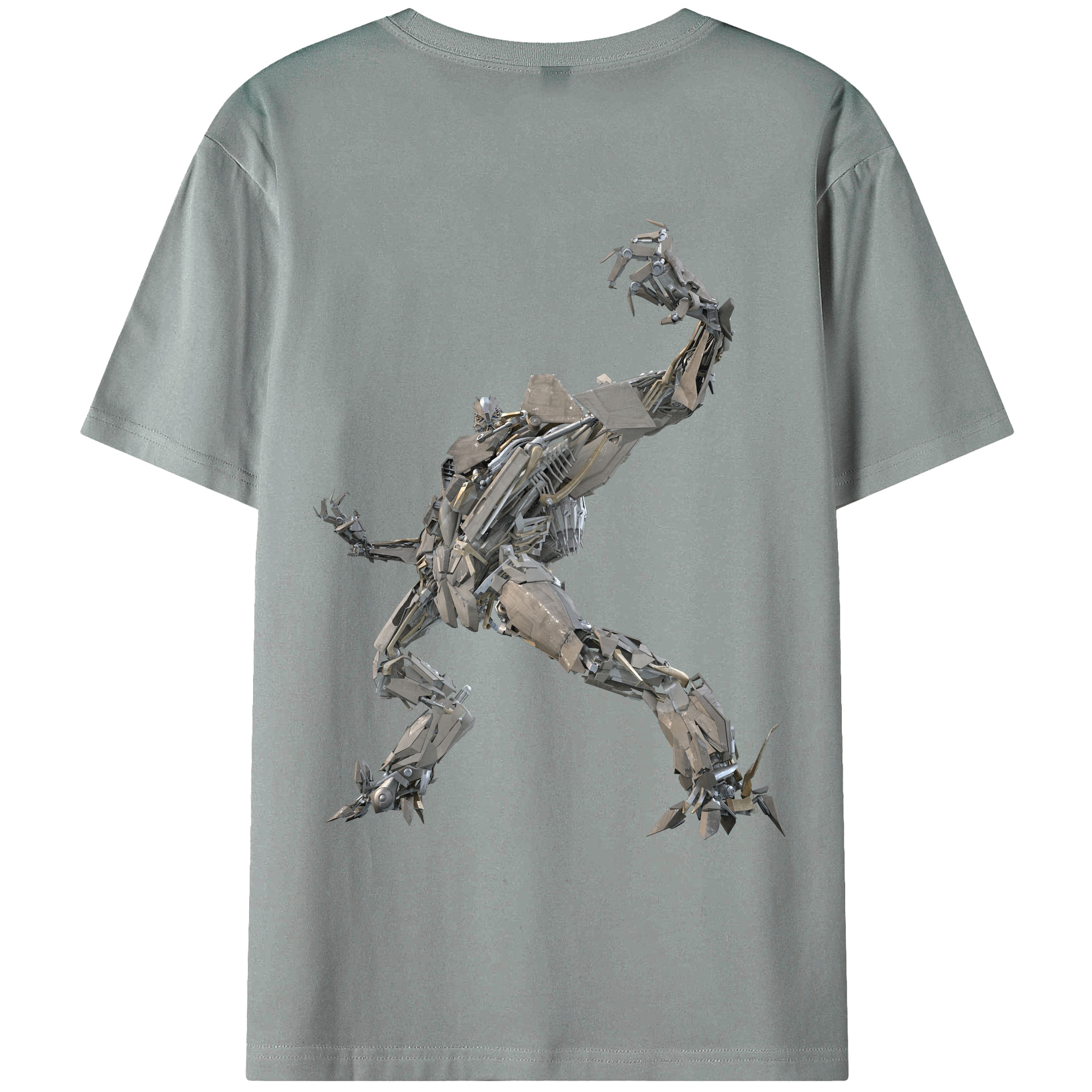 （画像用）  綿100％ メンズ半袖Tシャツ（バックプリント） 通気性
